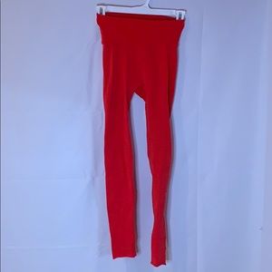 Free People Movement High-waisted Red Leggings